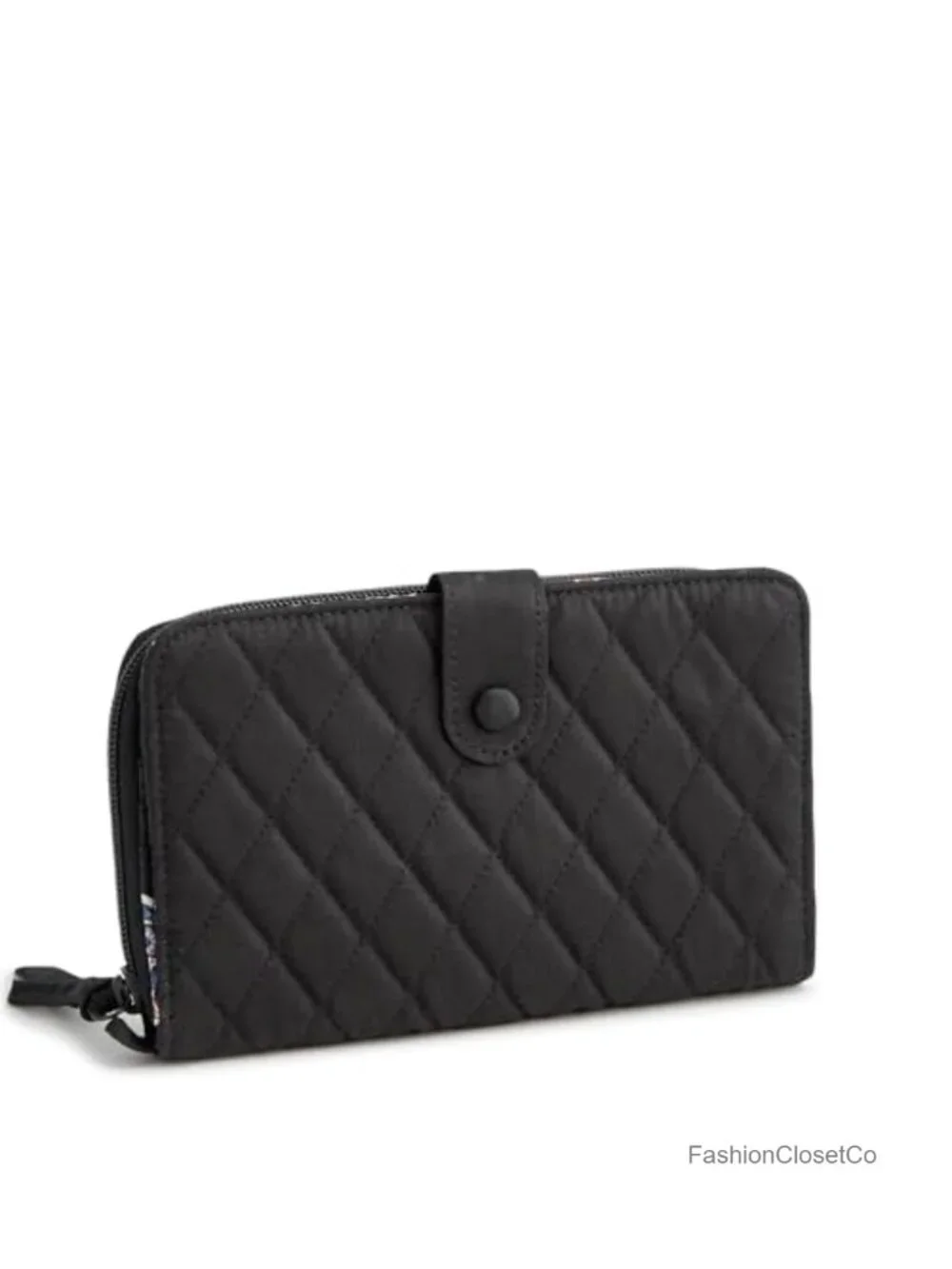 Premium Cotton Large Tab Wallet with 15 Pockets Snap Closure